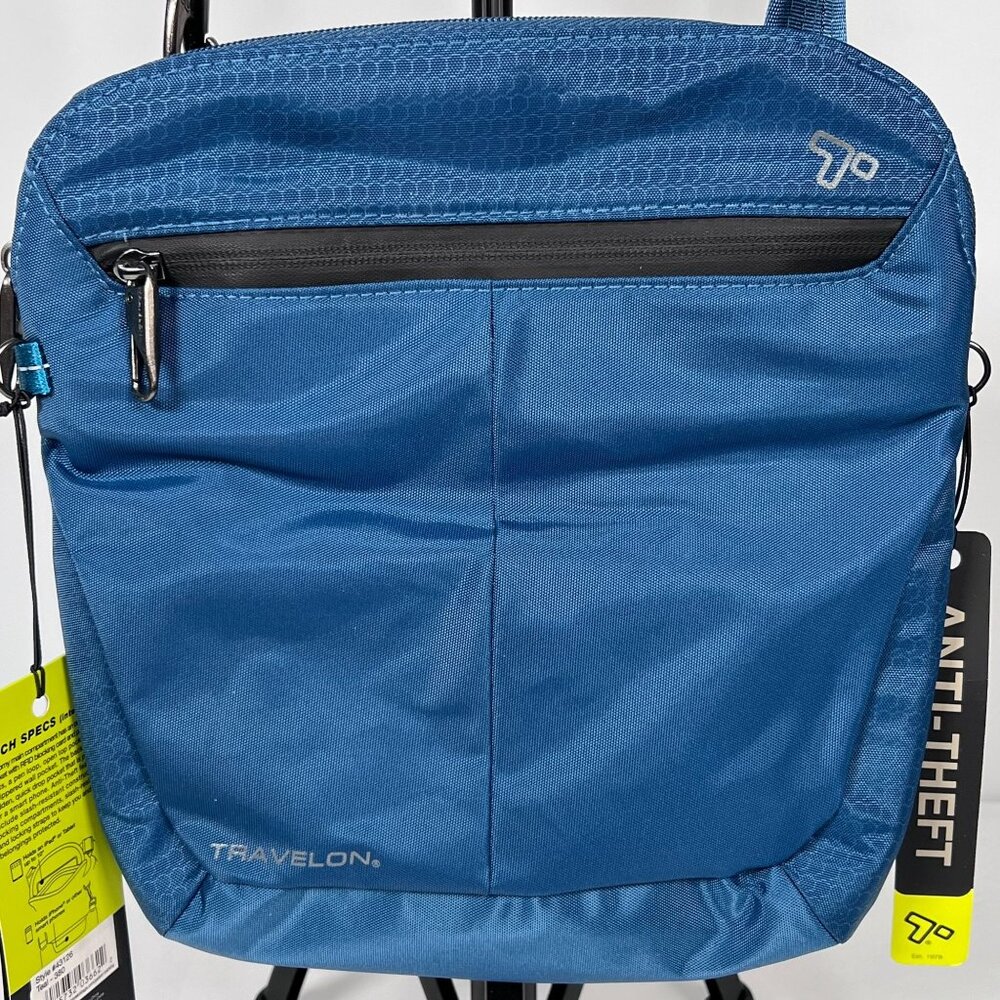 Travelon Blue Crossbody Bag - Picture 4 of 13